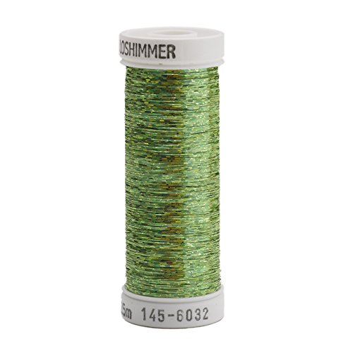 Image of Sulky Of America 145HS-6032 Holoshimmer Polyester Metallic Thread, 250 yd, Lime Green