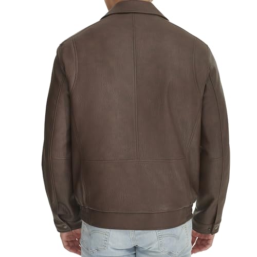 Image of DOCKERS Men's James Faux Leather Jacket (Regular, Big & Tall Sizes)