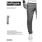 behype. Herren Basic Chino Jeans-Hose Stretch Regular Slim-Fit 80-0310 – Bild 3