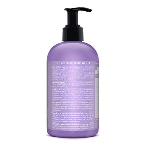 Dr. Bronner's Organic Sugar Soap - (Lavender, 12 Fl Oz)