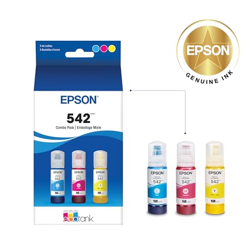 Image of EPSON 542 EcoTank Pro Ink Ultra-high Capacity Bottle Color Combo Pack (T542520-S) Works with ET-5150, 5170,5180, 5800, 5850, 5880, 16600, 16650