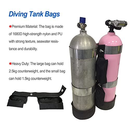 lerwliop Duiken Tanktassen Dubbele Gewichtshouder Watersportopslag Professionele Duikmouw Rits Nettas Snorkelen - Image 7