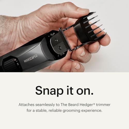Image of MANSCAPED The Beard Hedger Extended-Length Adjustable Comb Attachment - Beard Trimmer Guide for Long Beards, 10.5mm-20mm Lengths, 1-Pack