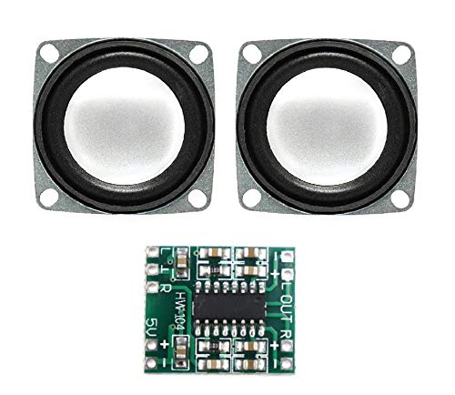 ERH India Combo of PAM8403 (HW-104) 3+3 watts Power Amplifier Board with 2 pcs of 4 ohm 3W Mini Magnet Speakers DIY Kit-image-25
