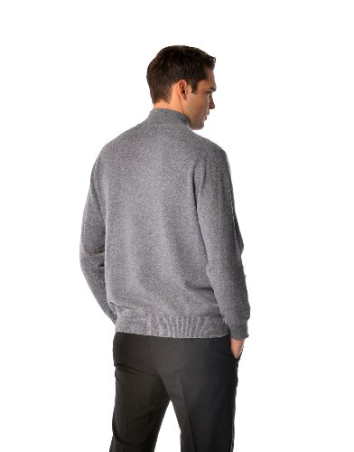 Cashmere Boutique 100% Pure Cashmere Half Zip Sweater for Men –Pullover, Long Sleeve, Soft and Warm Quarter Zip Sweater3