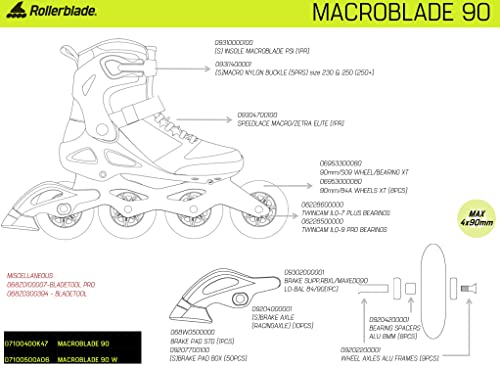 Rollerblade Macroblade 90 Rose pour Balades Urbaines Chic - 7
