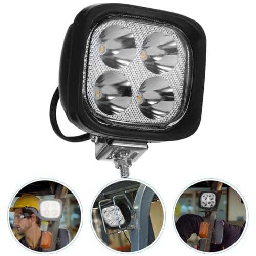 Luces de trabajo LED para montacargas con carcasa negra Toyvian 4 piezas 7