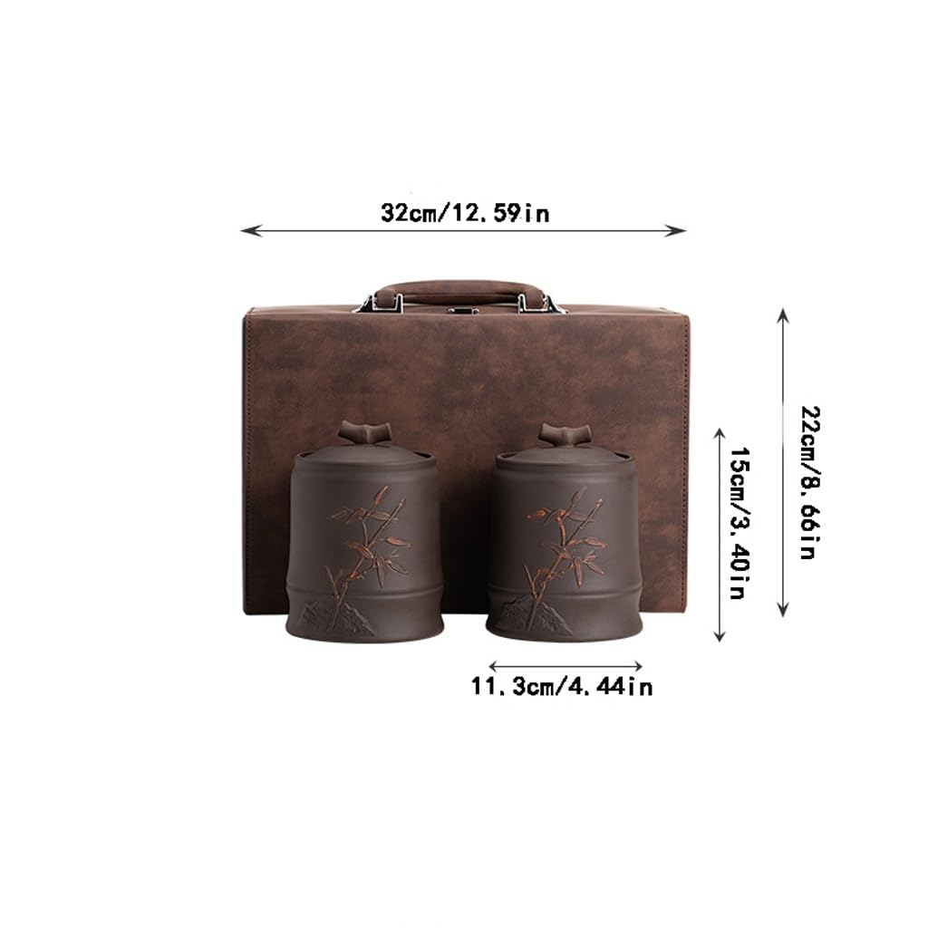 Masowe pojemniki na herbatę, hermetyczne pojemniki, zestaw pudełek z fioletowej gliny w stylu vintage, pudełko do przechowywania, biurko, dekoracja ceramiczna, szklane pojemniki na liście