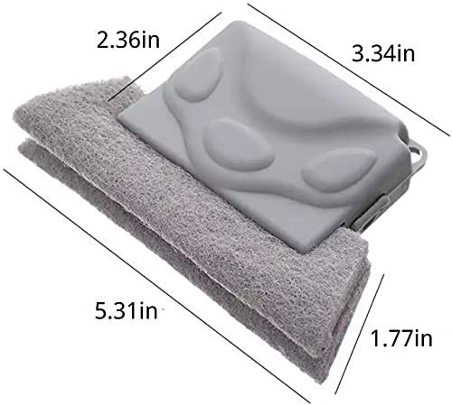 KARTUNBOX Window Groove Frame Cleaning Brush Door Track Cleaning Brushes Dust Cleaner Tool for All Corners Edges and Gaps (Multicolour) 2