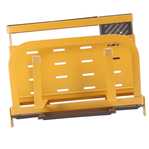 SOLUSTRE 1Pc Multifunctional Cutting Board Rack Utensil Holder Yellow Space Saving Organizer for Kitchen Restaurant and Parties Slip Design for Secure Storage and Easy Cleaning