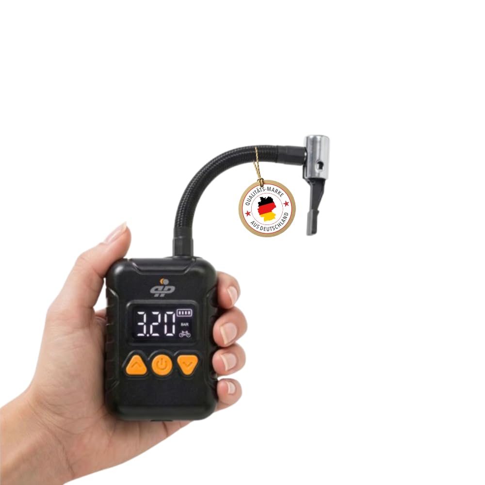 Mini pompe à air sans fil, pompe à vélo électrique jusqu'à 10,3 bar/150 psi, manomètre numérique avec arrêt automatique