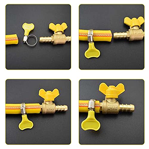 DAWRIS 10 sztuk obejmy do węża ze stali nierdzewnej 25-40 mm, nakrętki motylkowe z taśmą 9 mm, jakość przemysłowa stal nierdzewna, obejmy do węża basenowego, instalacji filtra piaskowego, stawu i węża