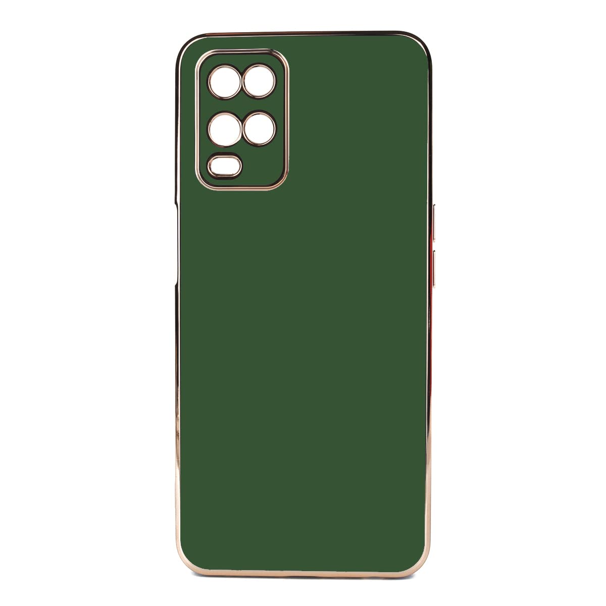 Zore Oppo ile uyumlu A54 4G Kılıf Zore Bark Kapak Koyu Yeşil