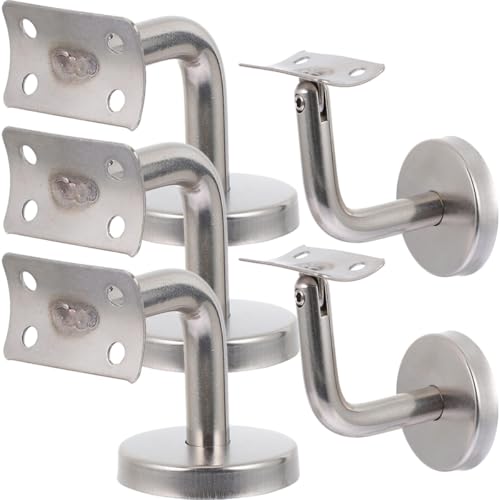 NAMOARLY Lot de 5 Supports de Rampe D'escalier en Acier Inoxydable, Support Mural de 7, Dimensions...