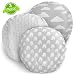 Newborn Lounger Pillow Cover for Baby Boys & Girls |"Grey Clouds" Collection