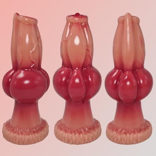 6.2 Inch Long Thick Monster Dog Knot Dildo for Anal Play - Image 5