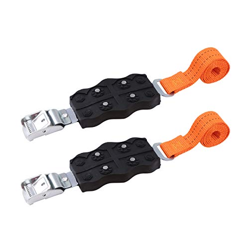 YEKKU Car Snow Chains, 2Pcs Tire Chains Emergency Car Snow Tire Chain Anti Slip Tire Traction Chains Universal Anti-Skid Tire Snow Chains Security Chain
