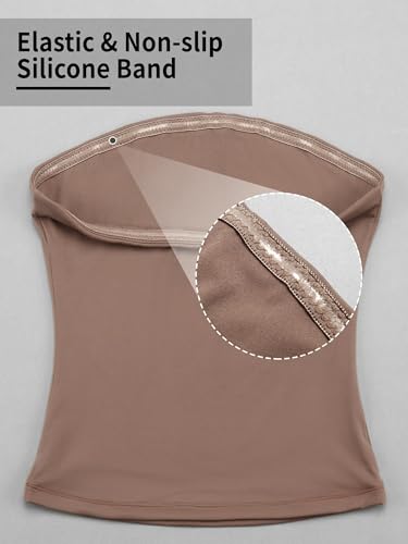 Image of Ibeauti Womens Tube Top Strapless Crop Tops Double Lined Sexy Y2K Going Out Off Shoulder Summer Top