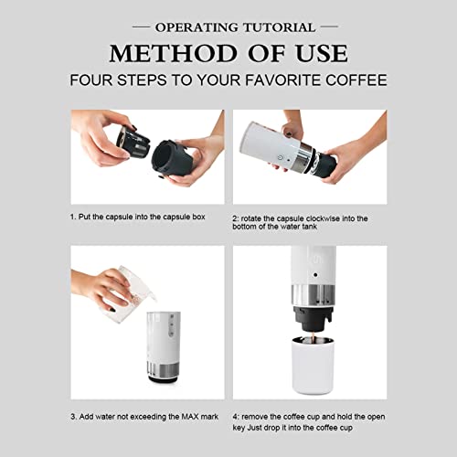 XAMIO Cafetera Espresso Portátil Para Coche, Hogar De Acero Inoxidable Máquina De Café Automática Con Copa, Casa Pequeña… - Imagen 5