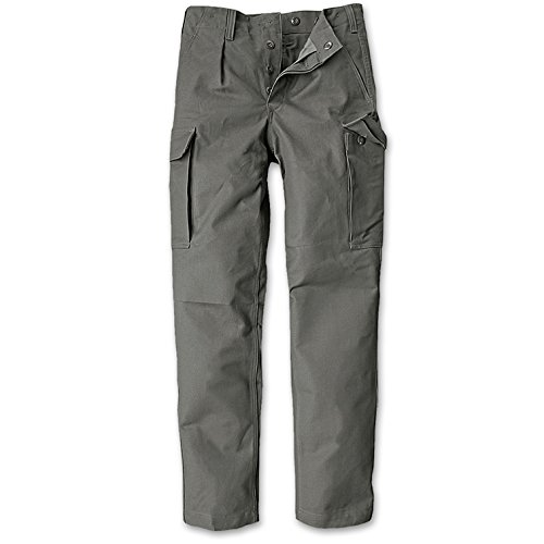 CI Germany German Army Bundeswehr Security Moleskin Olive Cargo Pants Trousers 100% Cotton (34W/32L (BW7/EU48))