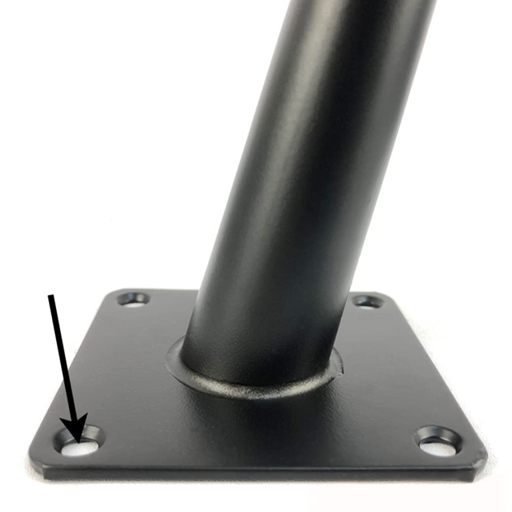 LOVEM Tafelpoten Metaal, Meubelpoten Zwart, Hoogte: 10-55 cm Salontafel/TV Tafel/Bijzettafels/Kommode/Nachtkastje Poten Kegel Tafelvoeten IJzer | Gegalvaniseerd oppervlak | Met schroeven, 4 stuks (40