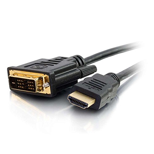 Câble HDMI DVI 2m C2G connecter un PC de bureau sur un écran TV de salon