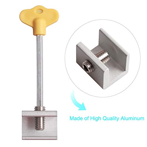 Kinstecks 6PCS Sliding Window Lock Stainless Steel Window Restrictor Locks Child Safety Window Locks Window Sash Restrictor with Key for Homes Residential Accommodation Hospitals Schools