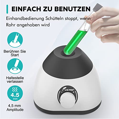 Vortex-Mixer Lab Fish VM300S Mini Vortex Mixer mit variabler Drehzahl