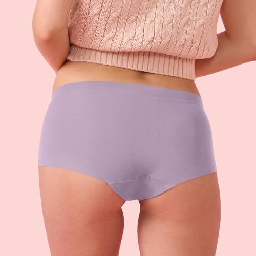 Image of Enamor Innovations Invisi, All Day Comfort, Mid Waist Boyshorts Panty for Women - No Visible Panty Lines, Breathable, Sweat Wicking, Free Cut, Full Coverage - PS40