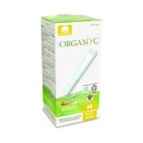 Organyc Regular Organic Cotton Tampons with Applicator Cover