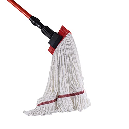 Image of Matthew Cleaning Microfiber String Mop Heavy Duty Commercial Wet Mop Head Replacement,Excellent Absorbency,Premium Launderability,Reusable for Home,Commercial and Industrial Use(White,3Pack)