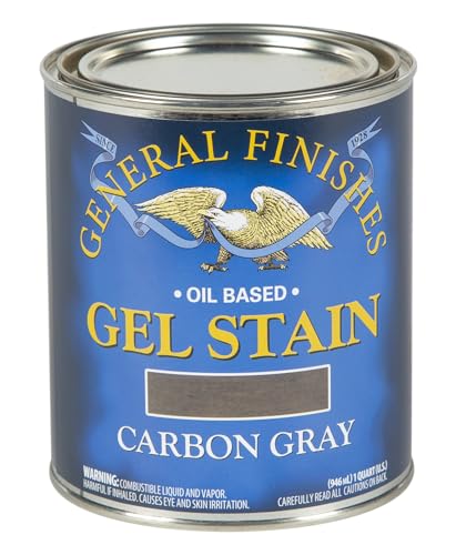 General Finishes Oil Base Gel Stain, 1 Quart, Carbon Gray