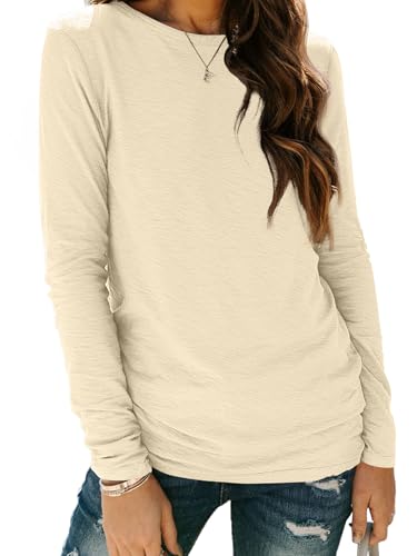 AUTOMET Long Sleeve Shirts for Women Business Casual Tops Fall Fa...