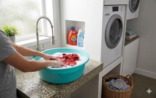 Image of AIR O MATIC Plastic Unbreakable 22LTR Plastic Multipurpose Bath Tub /Washing Tub in House for Multipurpose Work Bathroom, Kitchen, Laundry, and Clothes Soaking.