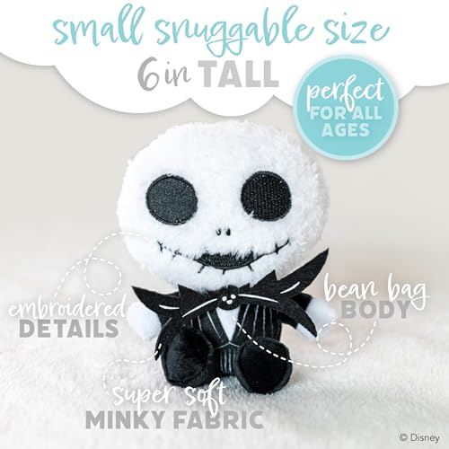 Image of Kids Preferred Disney Cuteeze Nightmare Before Christmas Jack Skellington Stuffed Animal Plush Toy - for Babies and Toddlers, Multicolor,6 inches