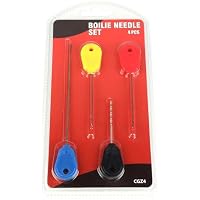 Oniissy Boilie Baiting Needle Set 4 Pcs For - Carp Fishing Bait Drill Tool for CHOD Hair Rigs, Compatible with Worms Pellets Cheese Baits, Portable for MINI Baiting Kit with