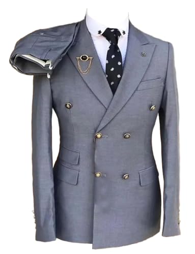 Costume double boutonnage 2 pièces homme pour soigner son allure en rendez-vous