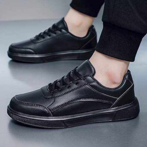 Men's Casual Sneakers Lightweight Fashion Walking Shoes Low Top PU Leather Classic Skate Shoe4