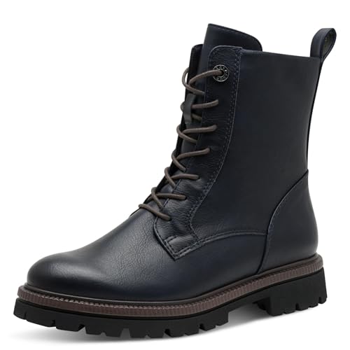 Marco Tozzi Damen Stiefeletten zum Schnüren mit weichem...