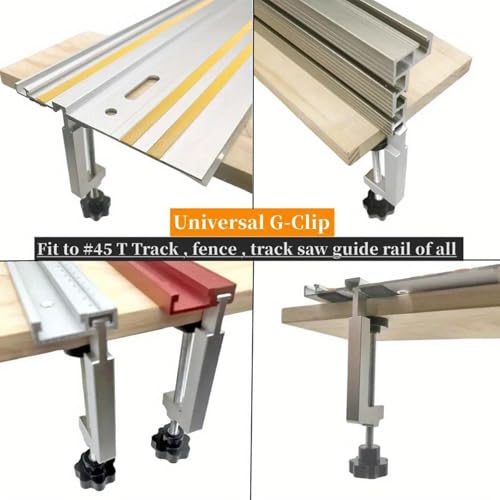 Guide rail clamp pour table à scier dans un atelier de rénovation maison
