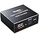 HDMI Audio Extractor,AMANKA HDMI Audio Konverter Audio Splitter 4K HD MI zu HDMi + Optical/Toslink Audio Adapter mit 3,5mm Stereo,für HDTV/PS4/Blu-ray DVD/Amplifier usw 1