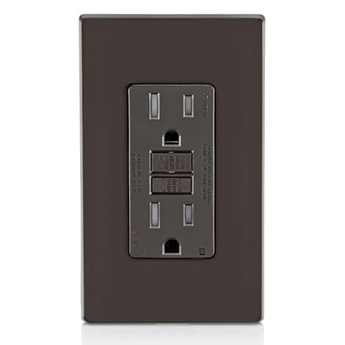 image for Leviton Dual-Function AFCI/GFCI Outlet, 15 Amp, Self Test, Tamper-Resi