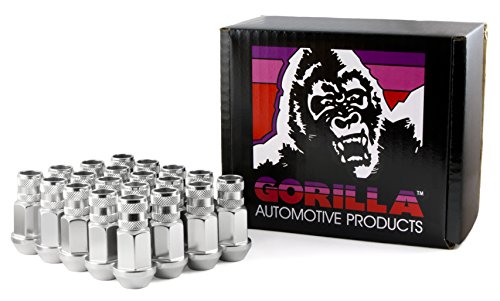Hottest Sale Gorilla Automotive 44038AL-20 Silver 12mm x 1.50 Thread Size Aluminum Open End Racing Lug Nut, (Pack of 20)
