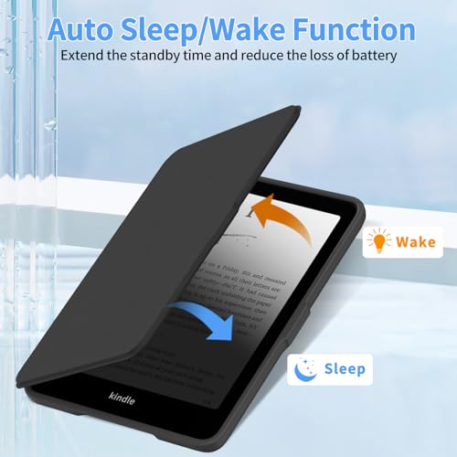 Image of Sanyetral Protective Case with Auto Wake /Sleep Function, Incompatible with TCL Remarkable Nokia -Black