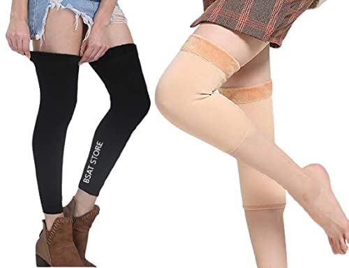 BSAT STORE Unisex's Wool Warm Winter Protection Knee Cap (Grey, Brown, Skin, Black_Free Size) (Pack Of 2 Pair Set)-picture-47