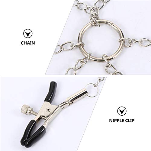ARTIBETTER Pinça de Mamilo Clipe de Leite Clipe de Clitóris Mamilo Joias de Mamilo Clipe de Corrente
