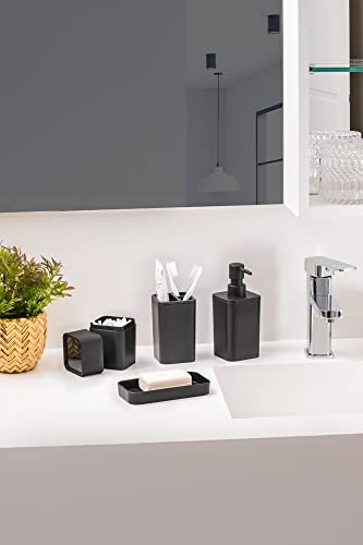 Soprano Porta Sabonete Liquido Chumbo, Preto