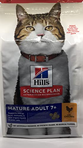 Image of Hill's Science Plan Mature Adult 7+ Dry Cat Food Chicken Flavour 10kg