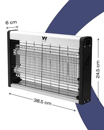 Image of Weird Wolf Electric Insect Killer Machine for Home | 20W UV Bug Zapper with UV Tubes | Fly & Insect Catcher for Home, Hotels, Restaurants & Offices | 15 Inch Metal Body | 1-Year Warranty