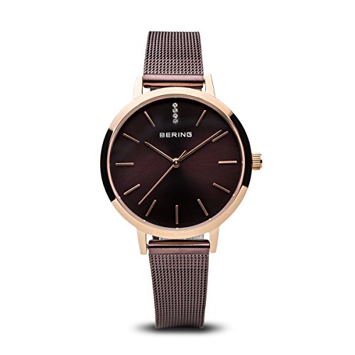 Bering Time 13434 ? 265fB[XNVbNRNVWatch with Mesh Band and scratch resistantTt@CANX^Bf}[N̐݌vB